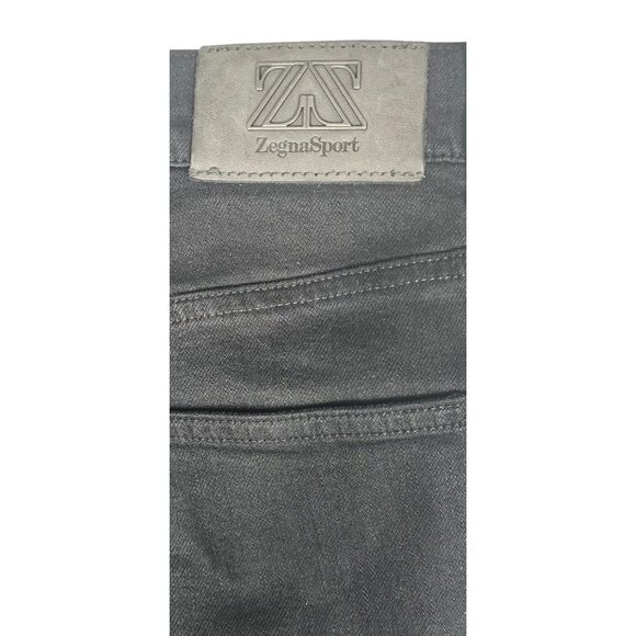 Zegna Sport 315 Denim Jeans Size 315 Black Straight Fit - Picture 11 of 15